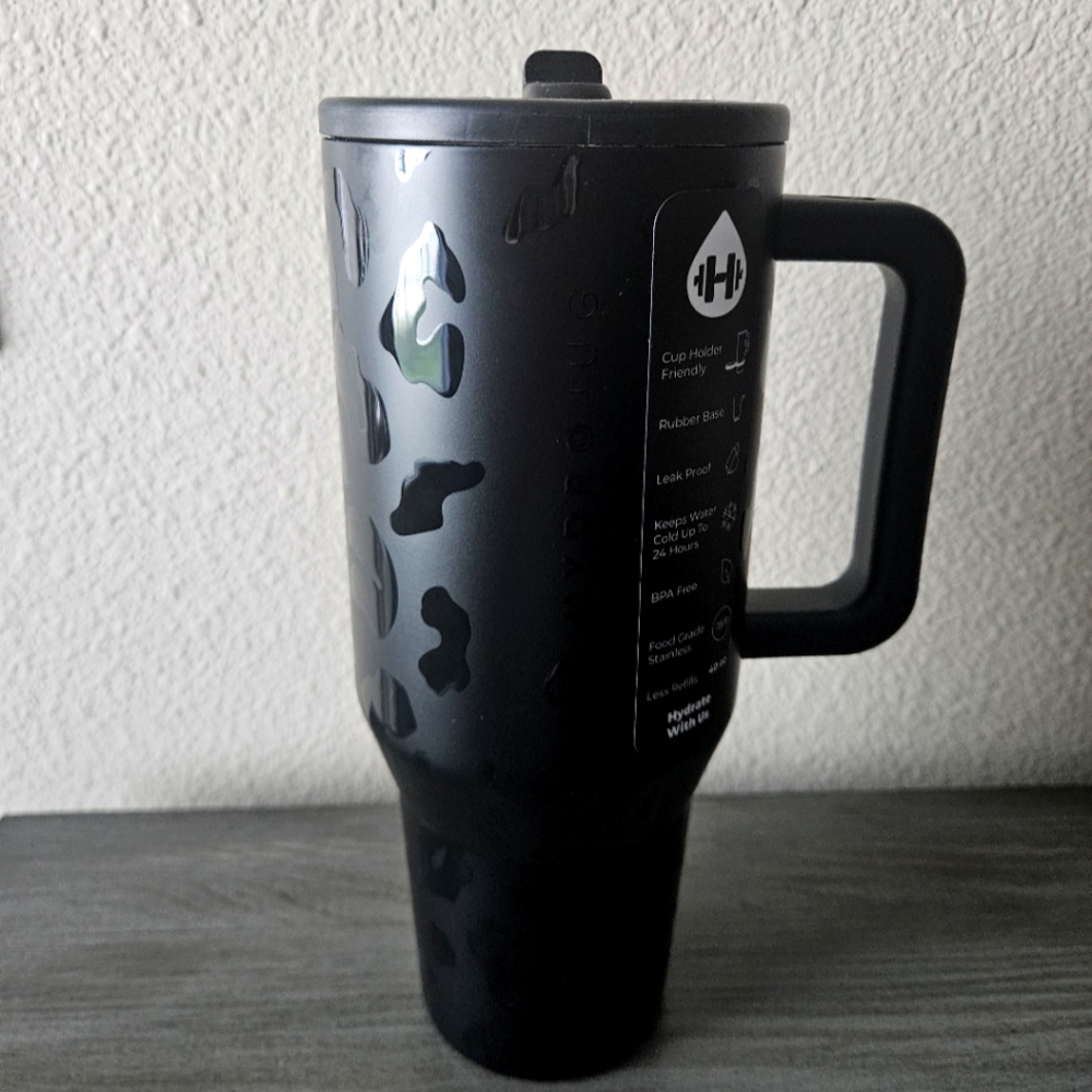 Hydrojug Traveler 40OZ - Black Leopard